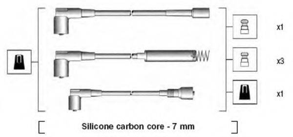 MAGNETI MARELLI 941125120666 Комплект проводов зажигания