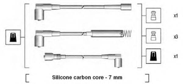 MAGNETI MARELLI 941125140668 Комплект проводов зажигания