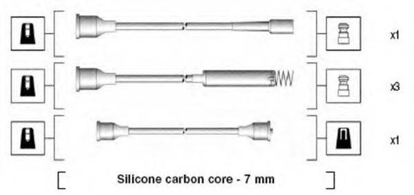 MAGNETI MARELLI 941125260678 Комплект проводов зажигания