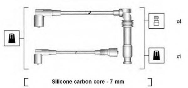 MAGNETI MARELLI 941125300682 Комплект проводов зажигания