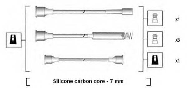 MAGNETI MARELLI 941125350685 Комплект проводов зажигания
