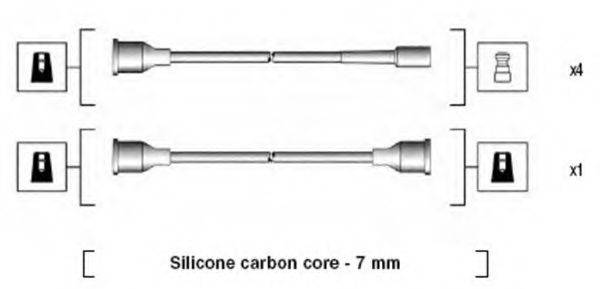 MAGNETI MARELLI 941125460694 Комплект проводов зажигания