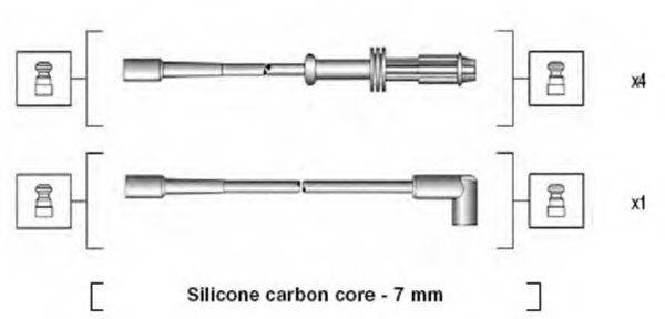 MAGNETI MARELLI 941135120700 Комплект проводов зажигания