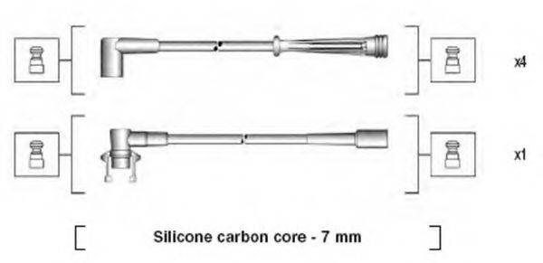 MAGNETI MARELLI 941145180715 Комплект проводов зажигания