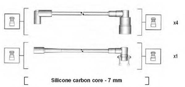 MAGNETI MARELLI 941145410738 Комплект проводов зажигания