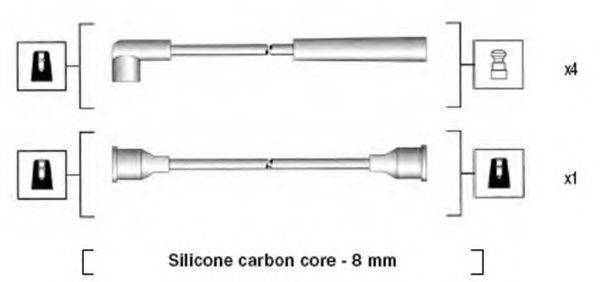 MAGNETI MARELLI 941185220778 Комплект проводов зажигания