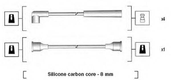 MAGNETI MARELLI 941185380789 Комплект проводов зажигания