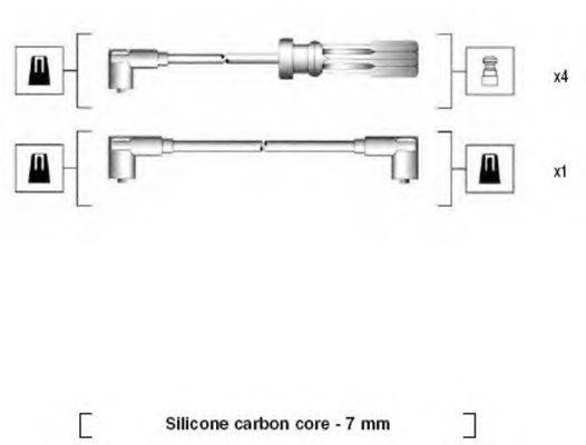 MAGNETI MARELLI 941215100795 Комплект проводов зажигания