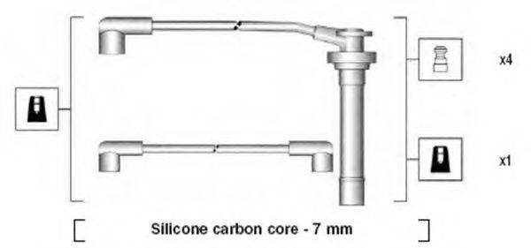 MAGNETI MARELLI 941295040853 Комплект проводов зажигания