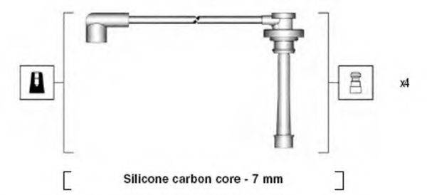 MAGNETI MARELLI 941285030866 Комплект проводов зажигания