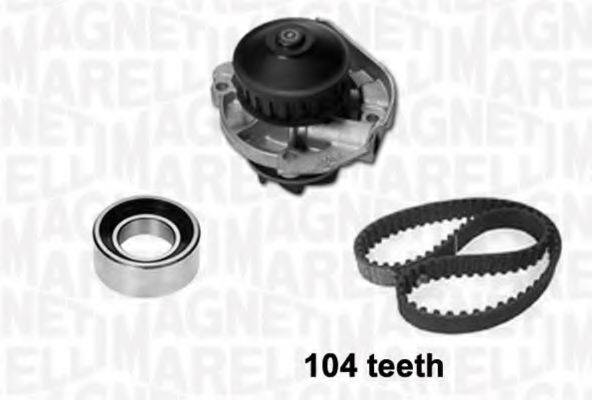 MAGNETI MARELLI 341401580001 Водяной насос + комплект зубчатого ремня