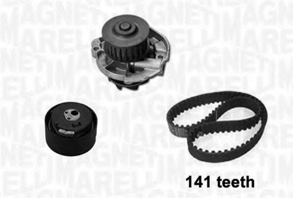 MAGNETI MARELLI 341401860001 Водяной насос + комплект зубчатого ремня