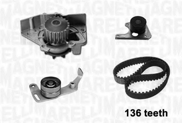 MAGNETI MARELLI 341402080001 Водяной насос + комплект зубчатого ремня