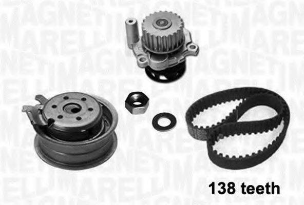 MAGNETI MARELLI 341403640002 Водяной насос + комплект зубчатого ремня