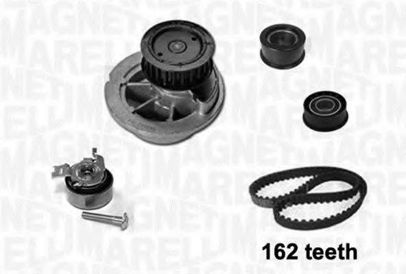 MAGNETI MARELLI 341404200001 Водяной насос + комплект зубчатого ремня