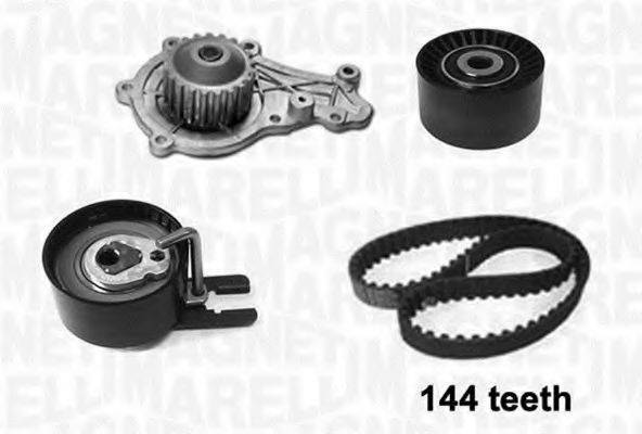 MAGNETI MARELLI 341406450001 Водяной насос + комплект зубчатого ремня