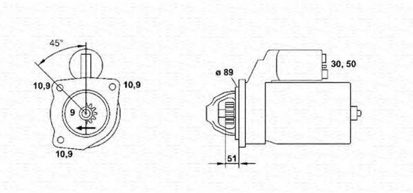 MAGNETI MARELLI 943252207010 Стартер