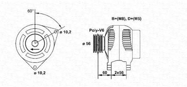 MAGNETI MARELLI 943346207010 Генератор