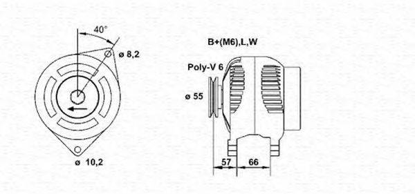 MAGNETI MARELLI 943356961010 Генератор