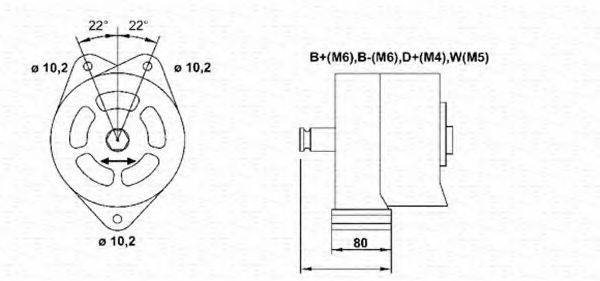 MAGNETI MARELLI 943357257010 Генератор