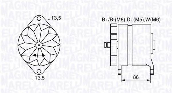 MAGNETI MARELLI 063536895380 Генератор