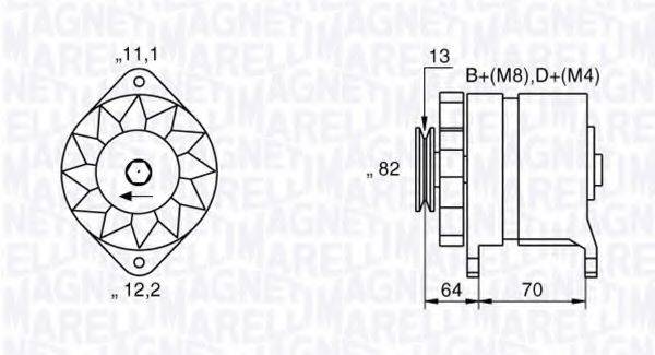 MAGNETI MARELLI 063534882530 Генератор