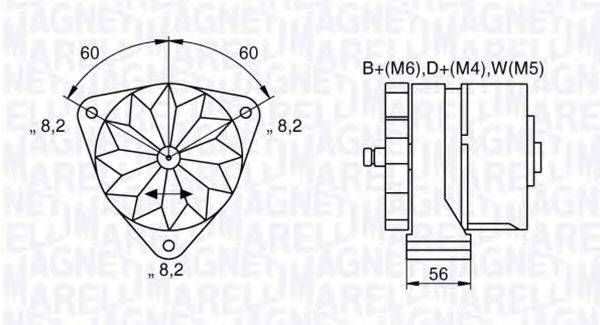 MAGNETI MARELLI 063534897070 Генератор