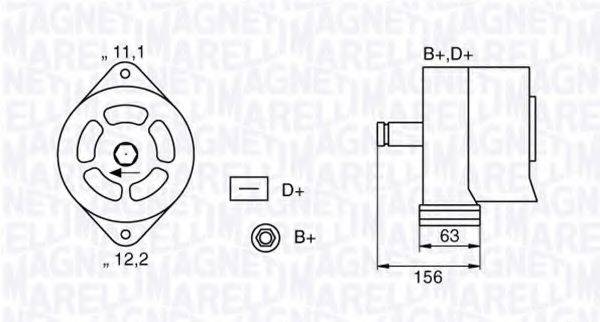 MAGNETI MARELLI 063320025010 Генератор