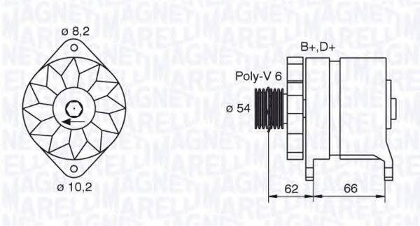 MAGNETI MARELLI 063388505010 Генератор