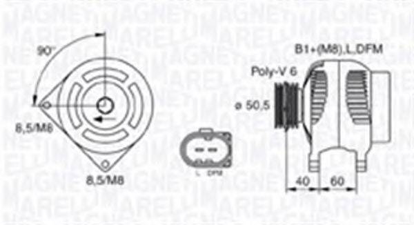 MAGNETI MARELLI 063730007010 Генератор