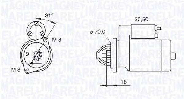 MAGNETI MARELLI 063521060140 Стартер