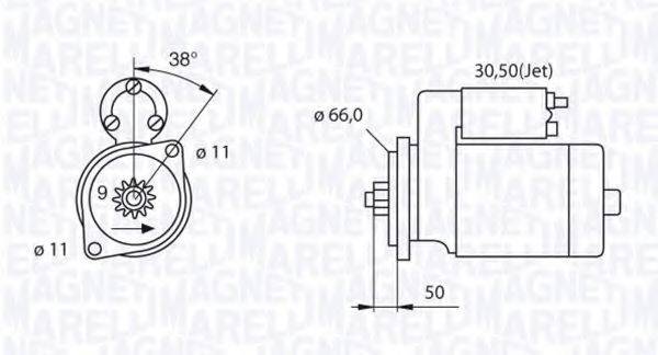 MAGNETI MARELLI 063521240220 Стартер