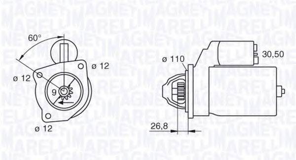 MAGNETI MARELLI 063217226010 Стартер