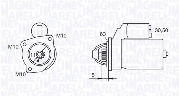 MAGNETI MARELLI 063720026010 Стартер