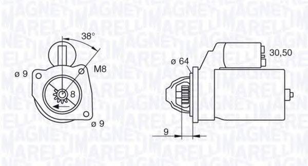 MAGNETI MARELLI 063102018010 Стартер