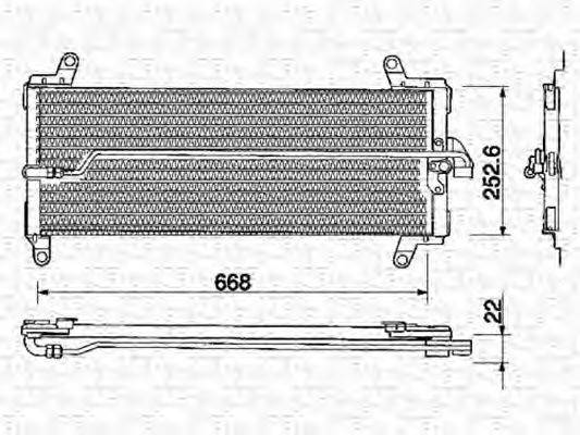 MAGNETI MARELLI 350203129000 Конденсатор, кондиционер