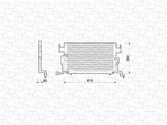 MAGNETI MARELLI 350203204000 Конденсатор, кондиционер