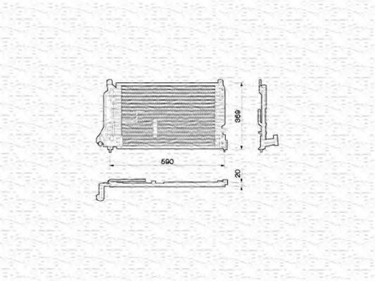 MAGNETI MARELLI 350203209000 Конденсатор, кондиционер