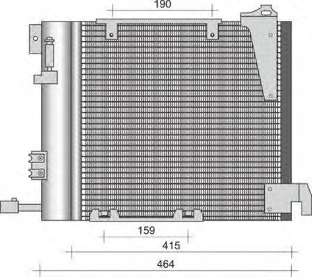 MAGNETI MARELLI 350203263000 Конденсатор, кондиционер