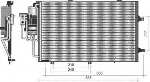 MAGNETI MARELLI 350203371000 Конденсатор, кондиционер