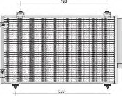 MAGNETI MARELLI 350203423000 Конденсатор, кондиционер