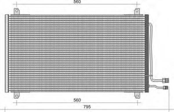 MAGNETI MARELLI 350203445000 Конденсатор, кондиционер