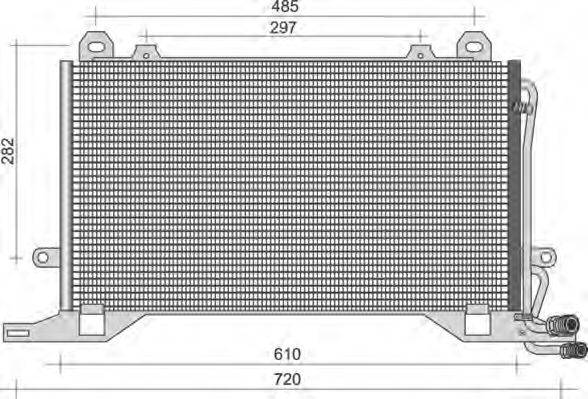 MAGNETI MARELLI 350203495000 Конденсатор, кондиционер