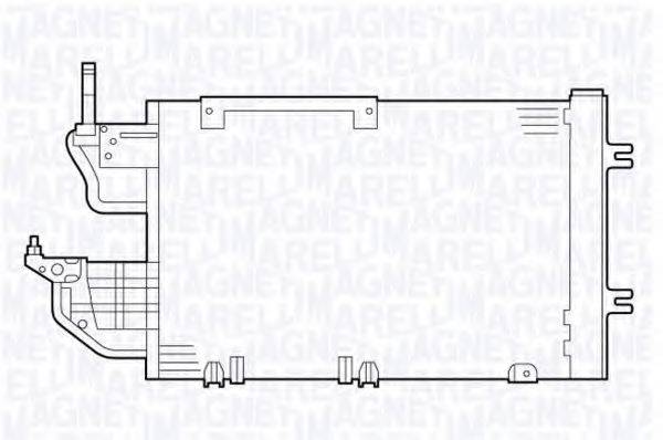 MAGNETI MARELLI 350203635000 Конденсатор, кондиционер