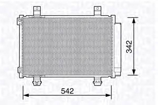 MAGNETI MARELLI 350203673000 Конденсатор, кондиционер