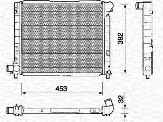 MAGNETI MARELLI 350213109000 Радиатор, охлаждение двигателя