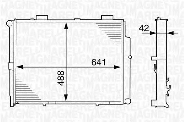 MAGNETI MARELLI 350213122600 Радиатор, охлаждение двигателя