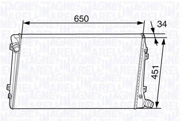 MAGNETI MARELLI 350213143700 Радиатор, охлаждение двигателя