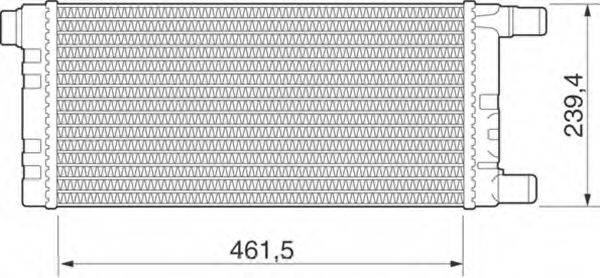 MAGNETI MARELLI 350213273000 Радиатор, охлаждение двигателя