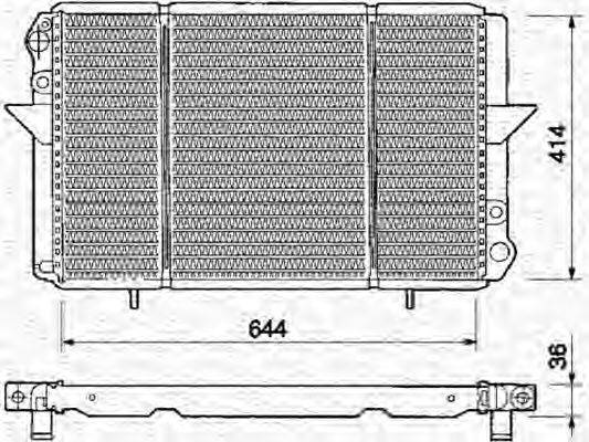 MAGNETI MARELLI 350213360000 Радиатор, охлаждение двигателя